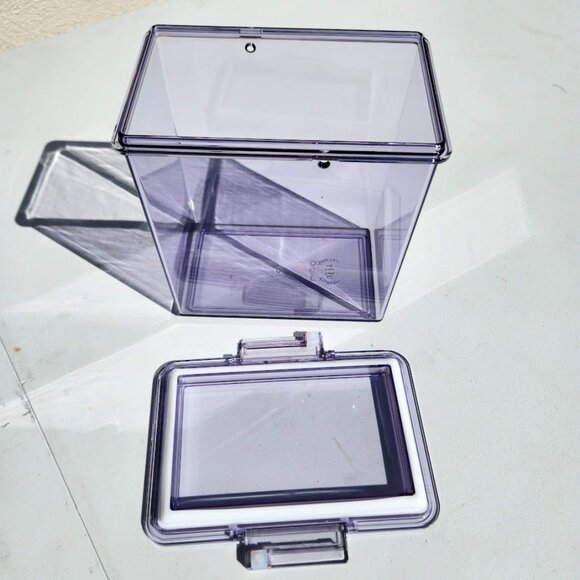 2X The Home Edit Medium Canisters Food Storage Containers Clear 4" x 6" x 6" Pan - Picture 6 of 9